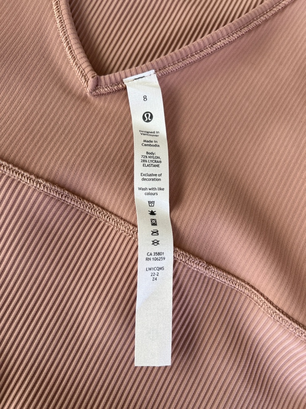 NWT Lululemon Power Pivot Ribbed Tank - Picture 9 of 9